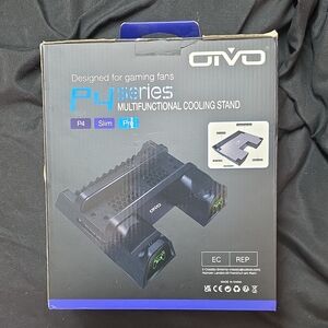 P4 Series Black Multifunctional Laptop Cooling Stand